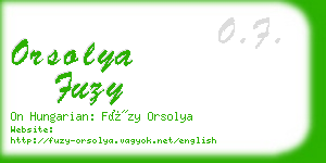 orsolya fuzy business card